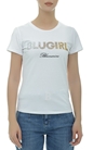 BLUGIRL-Tricou cu logo din strasuri